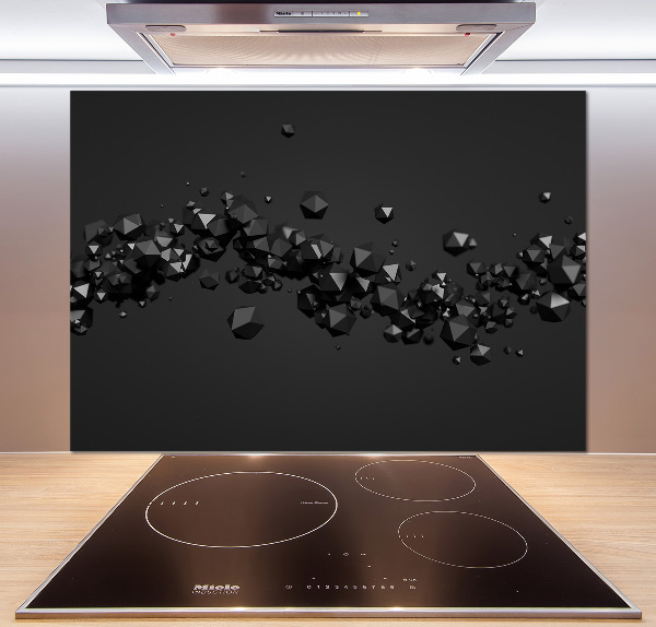 Kitchen wall panels 3D abstraction