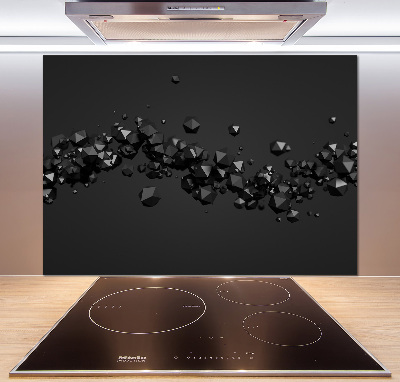 Kitchen wall panels 3D abstraction