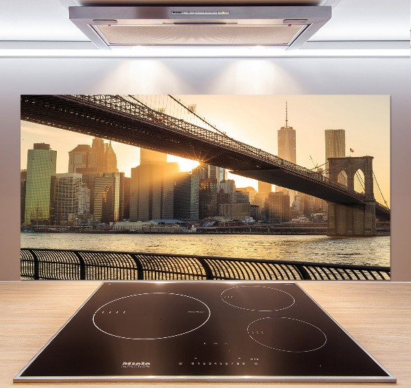 Cooker splashback Brooklyn bridge