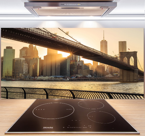 Cooker splashback Brooklyn bridge