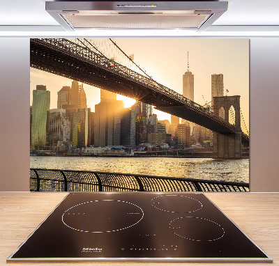 Cooker splashback Brooklyn bridge