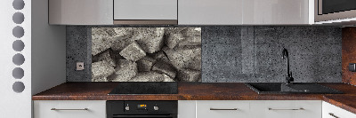 Hob splashback Concrete cubes