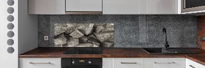 Hob splashback Concrete cubes