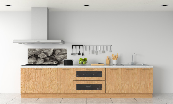 Hob splashback Concrete cubes