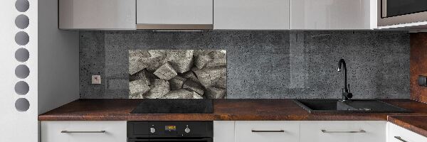 Hob splashback Concrete cubes