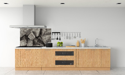 Hob splashback Concrete cubes