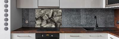 Hob splashback Concrete cubes