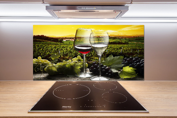 Cooker splashback Wine and grapes