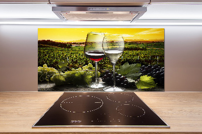 Cooker splashback Wine and grapes