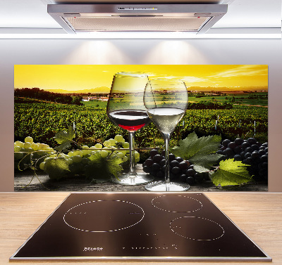 Cooker splashback Wine and grapes