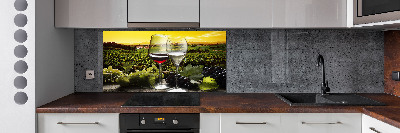 Cooker splashback Wine and grapes