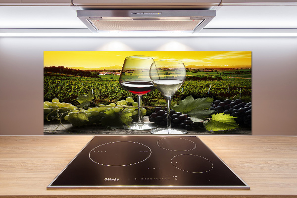 Cooker splashback Wine and grapes