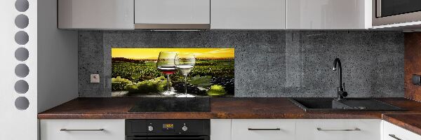 Cooker splashback Wine and grapes