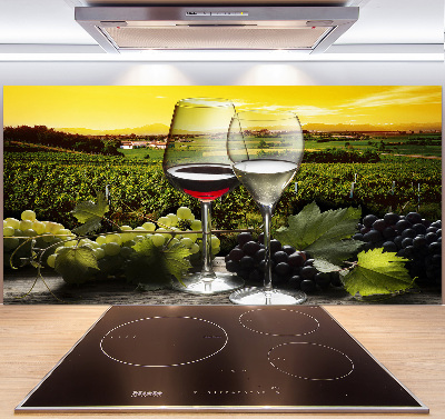 Cooker splashback Wine and grapes