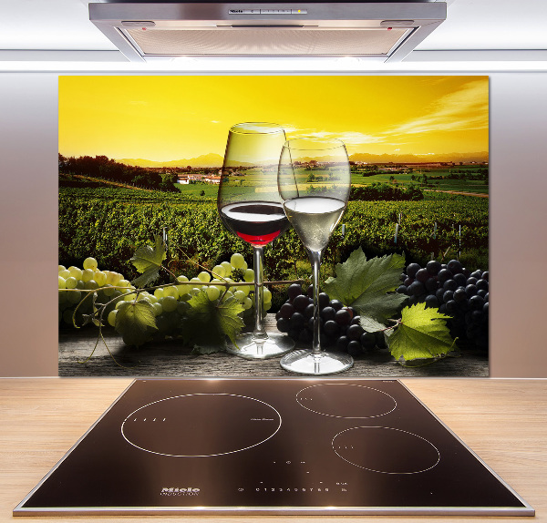 Cooker splashback Wine and grapes