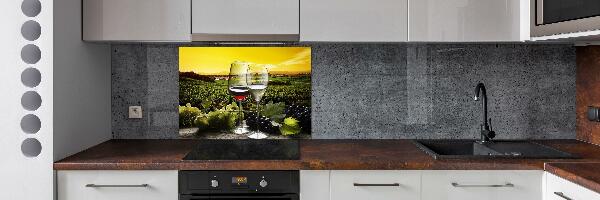 Cooker splashback Wine and grapes