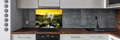 Cooker splashback Wine and grapes