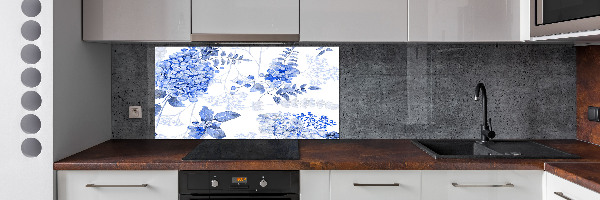 Cooker splashback Floral pattern