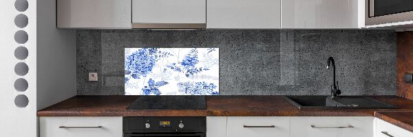 Cooker splashback Floral pattern