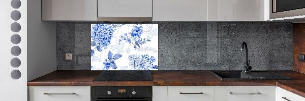 Cooker splashback Floral pattern