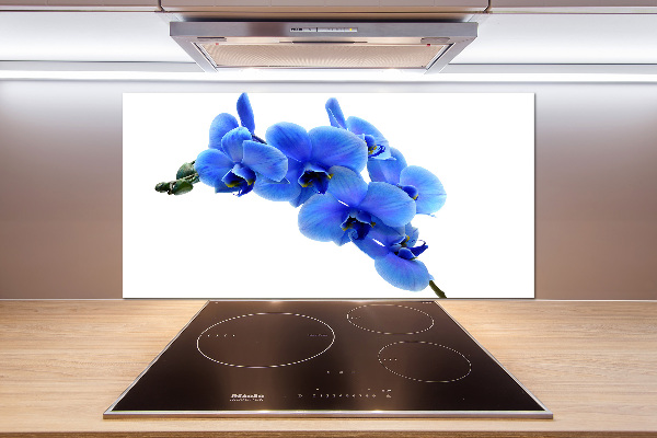 Kitchen splashback Blue orchid