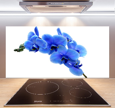 Kitchen splashback Blue orchid