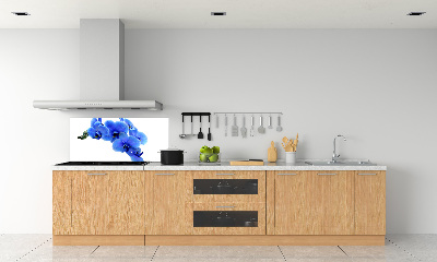 Kitchen splashback Blue orchid