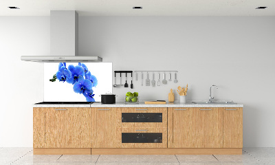 Kitchen splashback Blue orchid