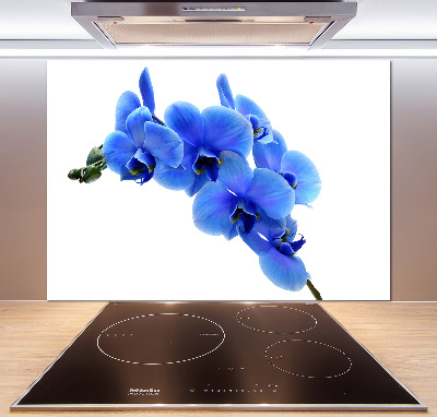 Kitchen splashback Blue orchid