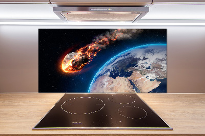 Cooker splashback Falling meteor