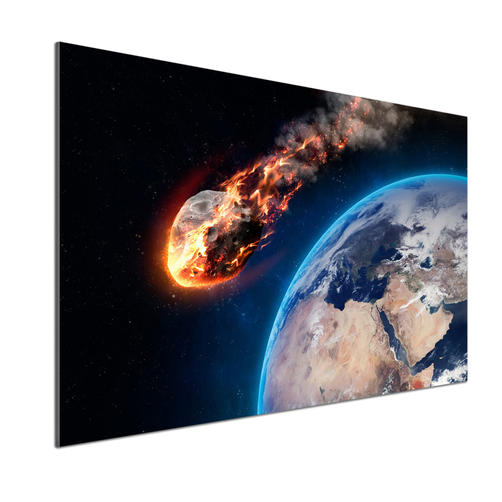 Cooker splashback Falling meteor