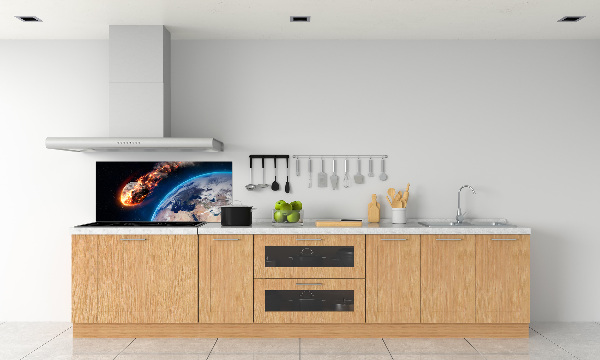 Cooker splashback Falling meteor