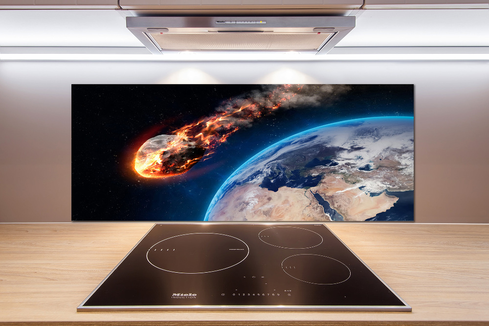 Cooker splashback Falling meteor