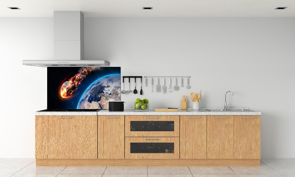 Cooker splashback Falling meteor