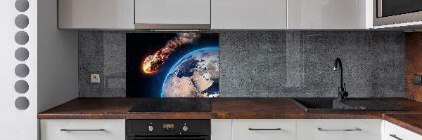 Cooker splashback Falling meteor