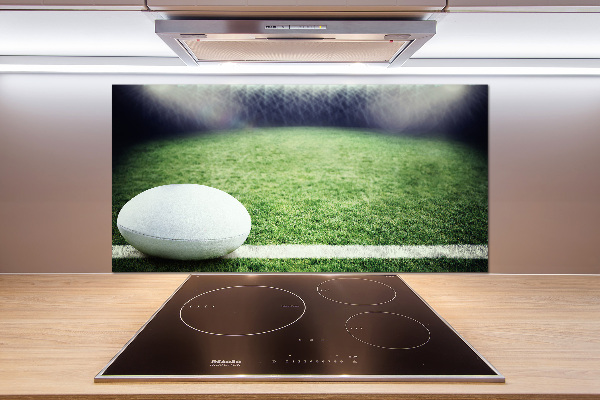 Cooker splashback Rugby ball