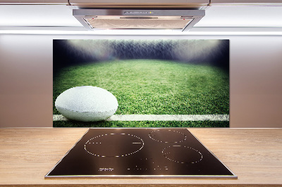 Cooker splashback Rugby ball