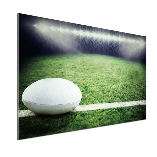 Cooker splashback Rugby ball