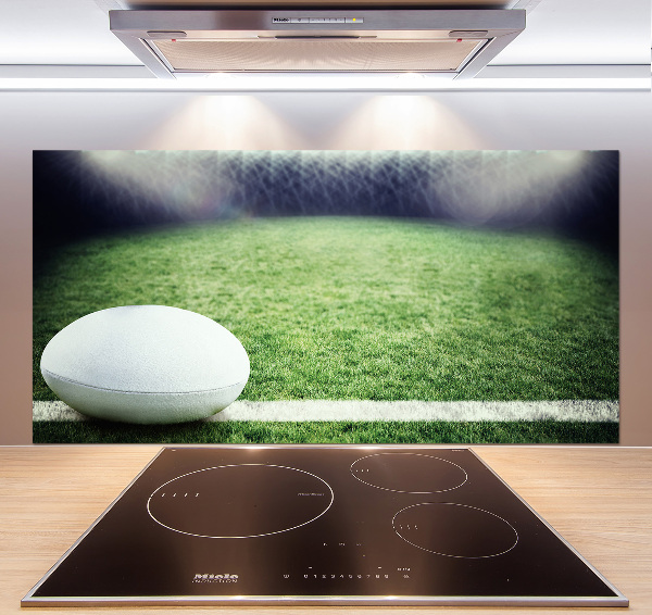 Cooker splashback Rugby ball