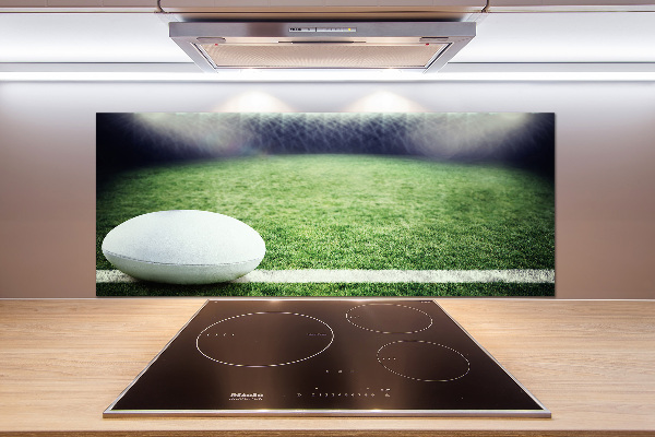 Cooker splashback Rugby ball