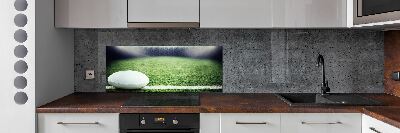 Cooker splashback Rugby ball