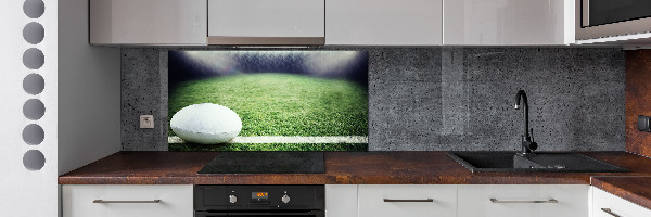 Cooker splashback Rugby ball