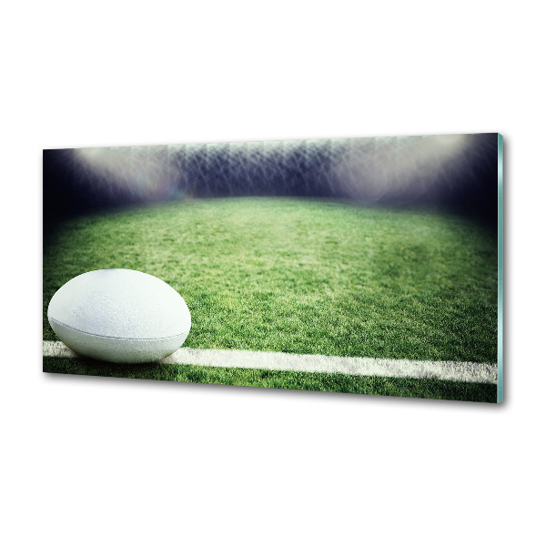 Cooker splashback Rugby ball