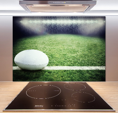 Cooker splashback Rugby ball