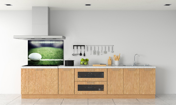 Cooker splashback Rugby ball