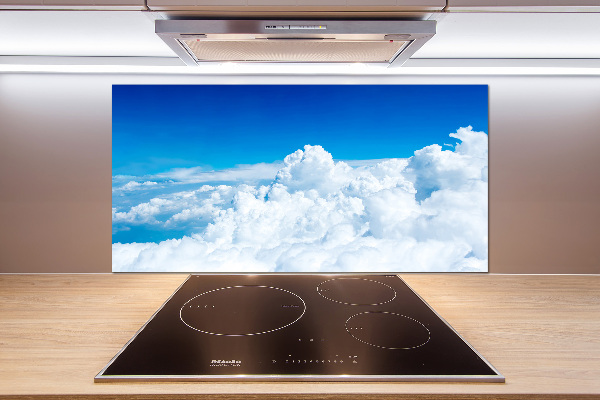 Kitchen splashback Bird's flight clouds