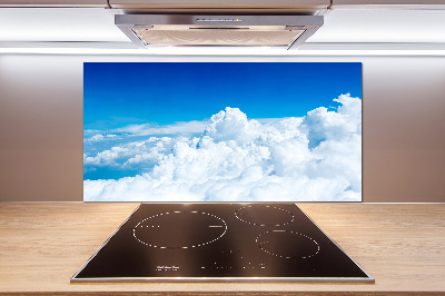 Kitchen splashback Bird's flight clouds