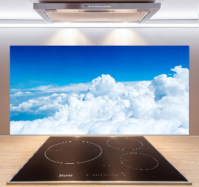 Kitchen splashback Bird's flight clouds