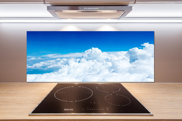 Kitchen splashback Bird's flight clouds