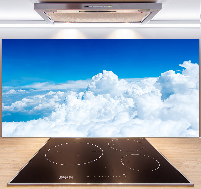 Kitchen splashback Bird's flight clouds